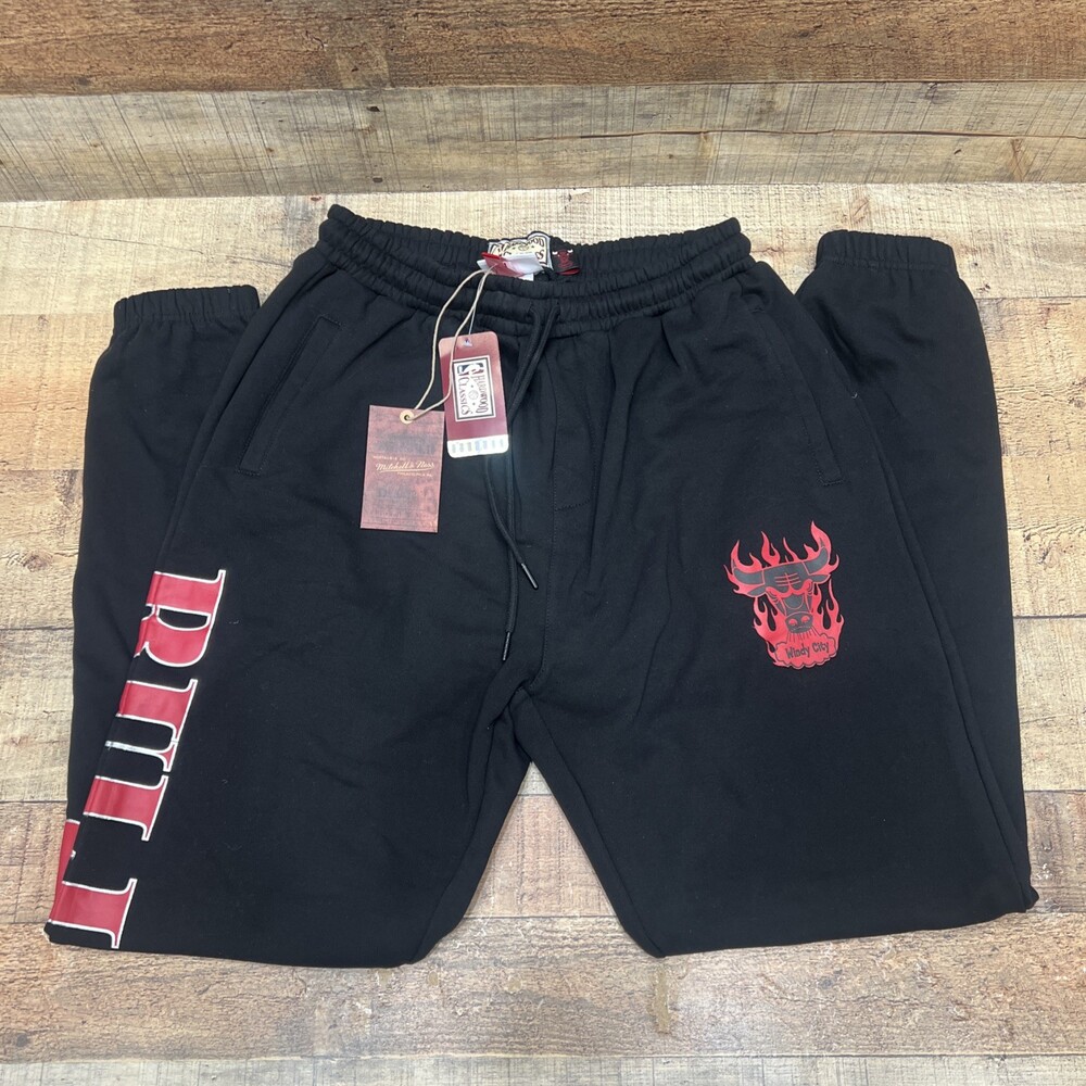 Mitchell & Ness NBA Sweatpants Chicago Bulls Hardwood Classics NWT! Medium